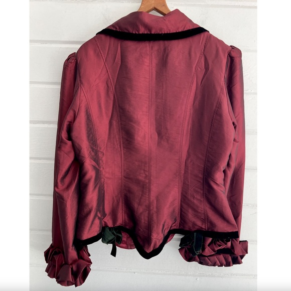 WOW!!  VON LANCELOT 'Gilded Age' Fitted Jacket with Draped & Bustled Skirt - 22 - Picture 4 of 16